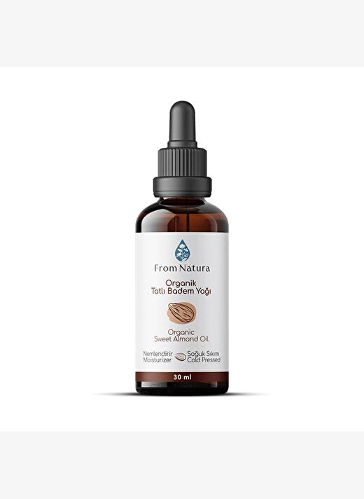 From Natura Organik Soğuk Sıkım Tatlı Badem Yağı 30 ml 1