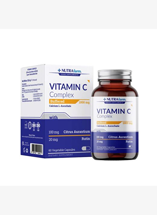 Dermoskin Nutrafarm Buffered 500 mg Vitamin C Complex 2