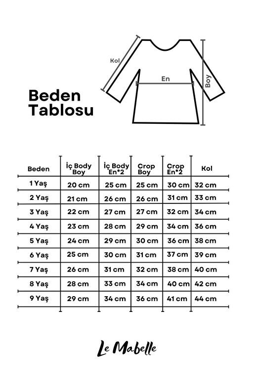 Mint  Uzun Kollu Yıldızlı Kız Çocuk Tül Crop 4