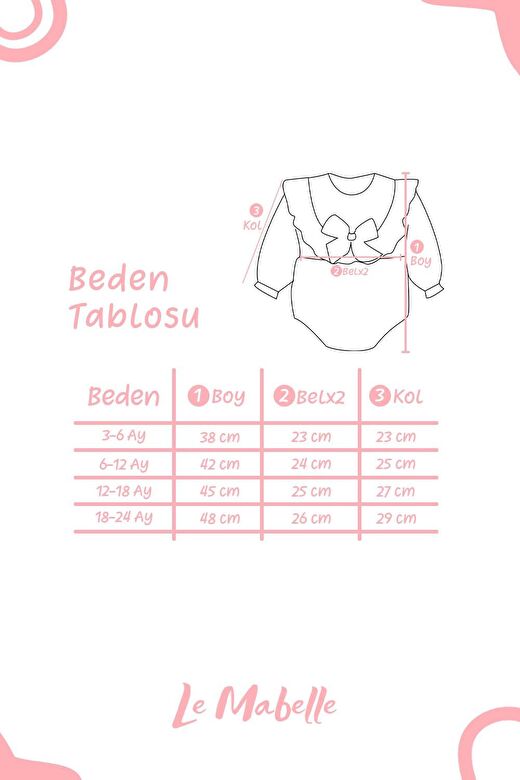 Pembe  Fisto Yakalı Keten Kız Bebek Romper - Tallis 4