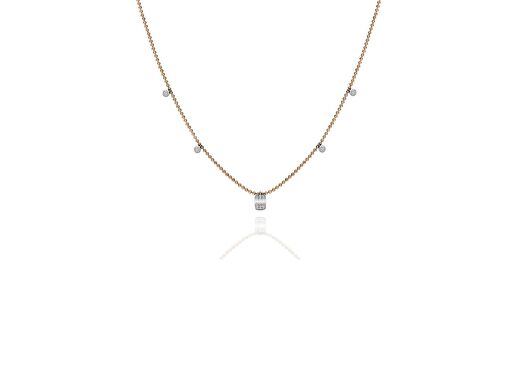 0,17 ct Baget Pırlanta Kolye 1