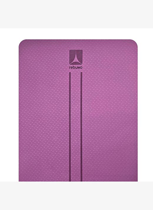 Rebuwo Çift Çizgili 8mm Kalın TPE Yoga ve Pilates Matı | Kaymaz, Konforlu, Ekstra Kalın Spor Matı  3