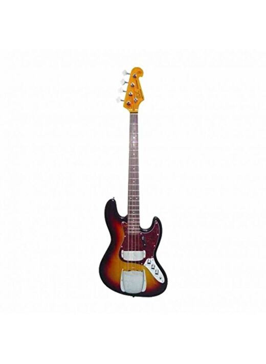 SX SJB62C+/3TS  Tortoise Shell Pickguard Bas Gitar (3-Tone Sunburst) 1