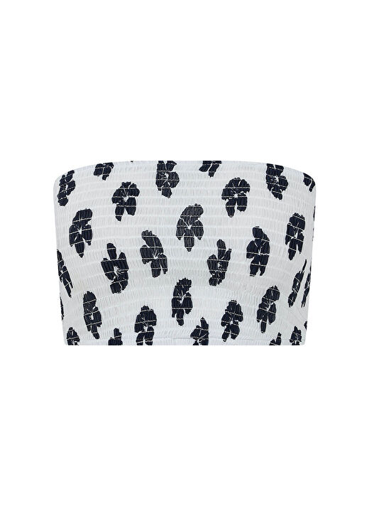 Gipe Poplin Navy Flower Büstiyer 2