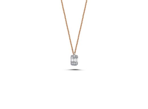 0,12CT Minimal Pırlanta Kolye 1