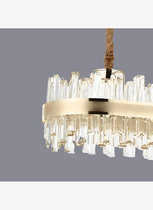 Rico Taşlı Rose Gold LED Avize 3