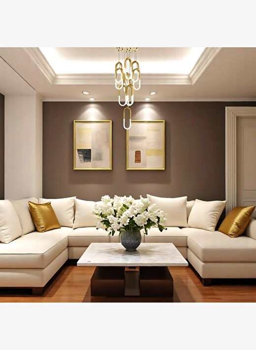 Martin 10 Kollu Gold LED Sarkıt Avize 2