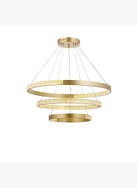 Mendy Gold Çember LED Sarkıt Avize 1