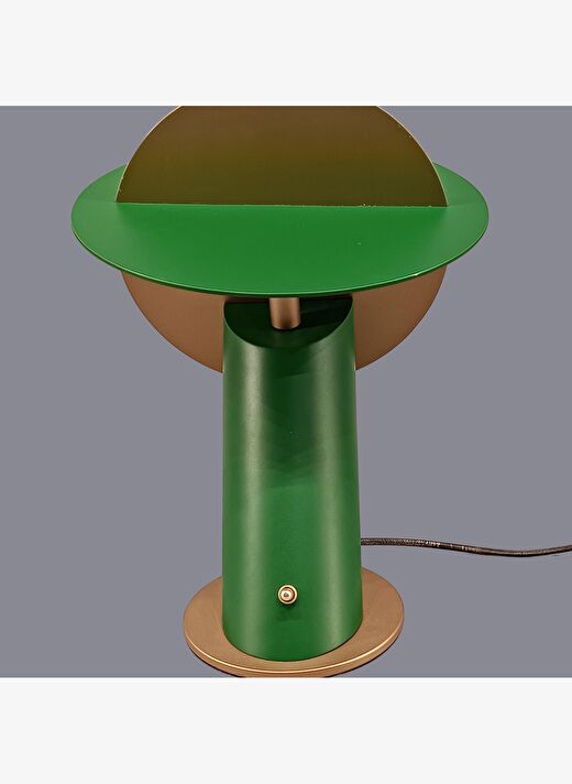 Vela Yeşil Eskitme Gold Masa Lambası 3