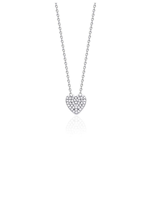 Kelly Kalp Pendant Kolye 1 mikron 18 Ayar Altın/Rodyum Kaplama (925 Ayar Gümüş Üzerine) 1