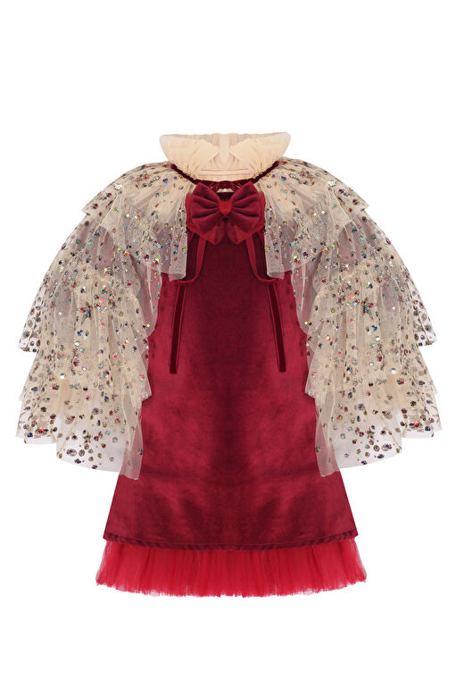 Starlit Pelerinli Elbise 2