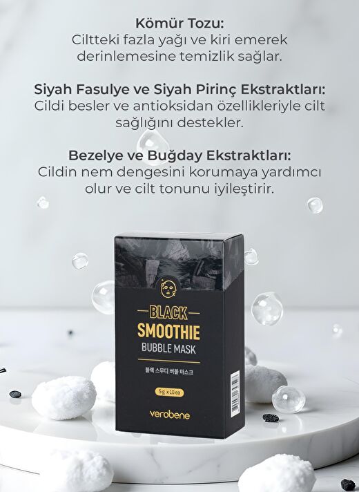 Detoks Etkili Siyah Köpüren Maske (Şase) 1g 3