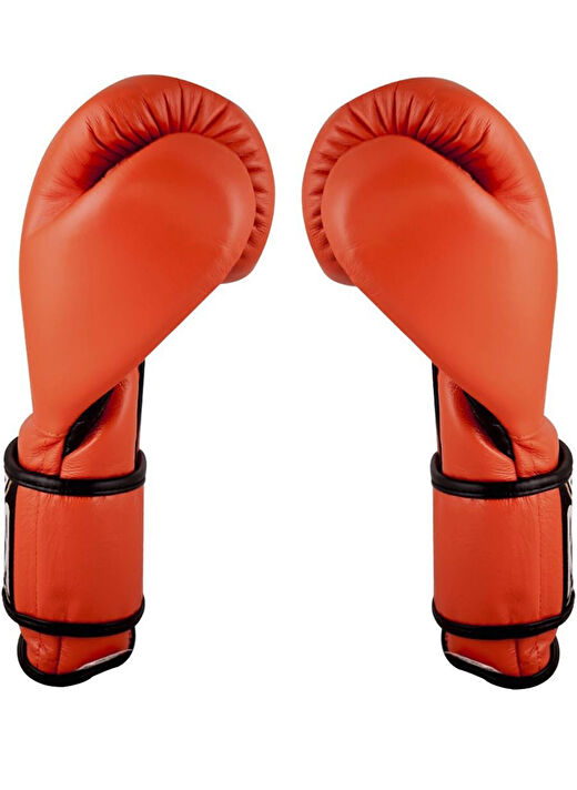 Cleto Reyes Orange Leather Strap & Attached Thumb And Hook & Loop Closure Boks Eldiveni Turuncu 3