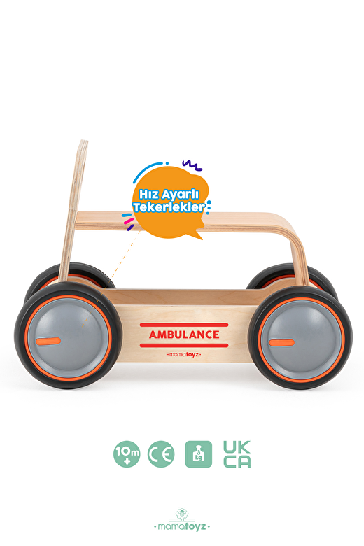 Driveme Wood Ambulans | Yürüteç - Bin Sür - Oyuncak Deposu 3