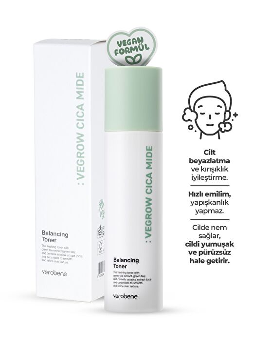 Vegrow Cica Mide Arındırıcı Dengeleyici Cilt Toniği 150ml 2
