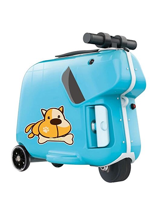 	Airwheel SQ3 Çocuklar İçin Elektrikli Binilebilir Scooter Valiz - Mavi(Kabin Boy) 2