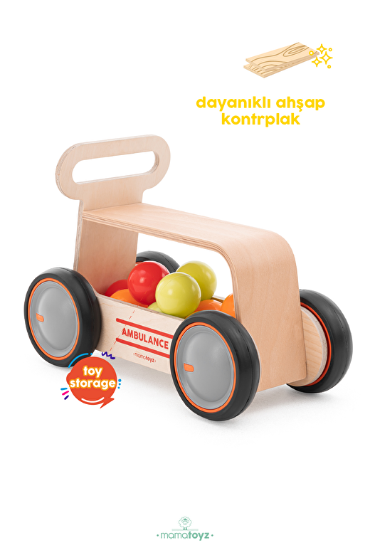 Driveme Wood Ambulans | Yürüteç - Bin Sür - Oyuncak Deposu 2