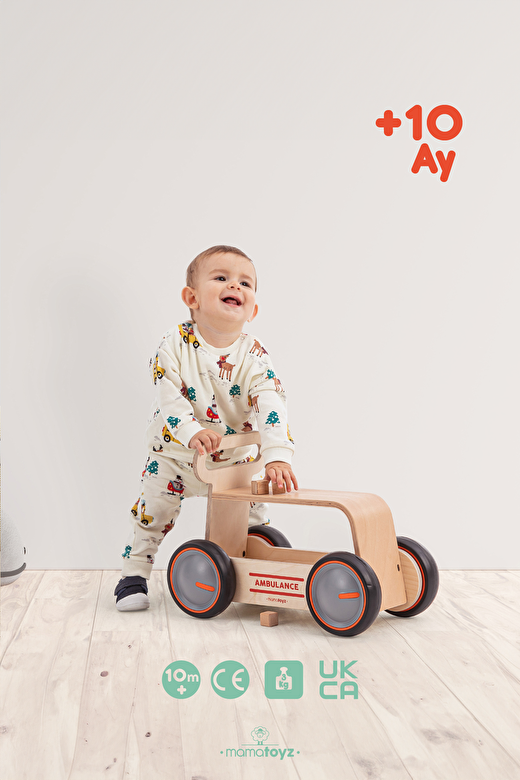 Driveme Wood Ambulans | Yürüteç - Bin Sür - Oyuncak Deposu 4