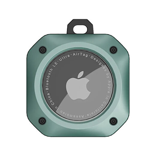 Buff TagSafe ProShield Taşınabilir Anahtarlık AirTag Kılıf Green 4