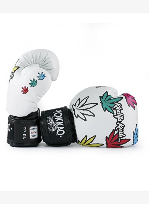 Yokkao Khalifa Kush White Boks, Kick Boks, Muay Thai Eldiveni 4