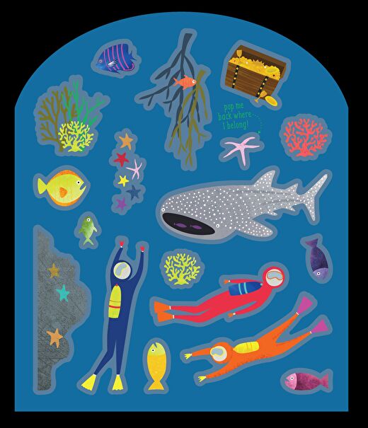 FLOSS & ROCK Tak Çıkart Sticker Oyun Sahnesi / Deep Sea *YENİ* 3