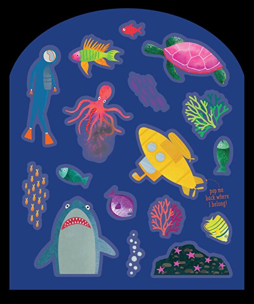 FLOSS & ROCK Tak Çıkart Sticker Oyun Sahnesi / Deep Sea *YENİ* 4