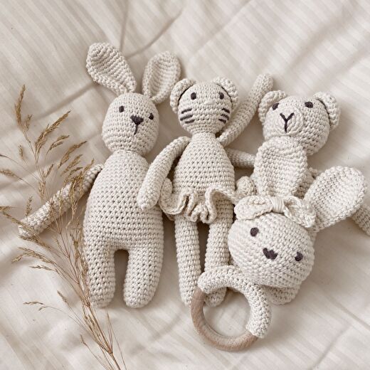 Naturaborn Natural Amigurumi El Örgüsü Oyuncak Ayı 3