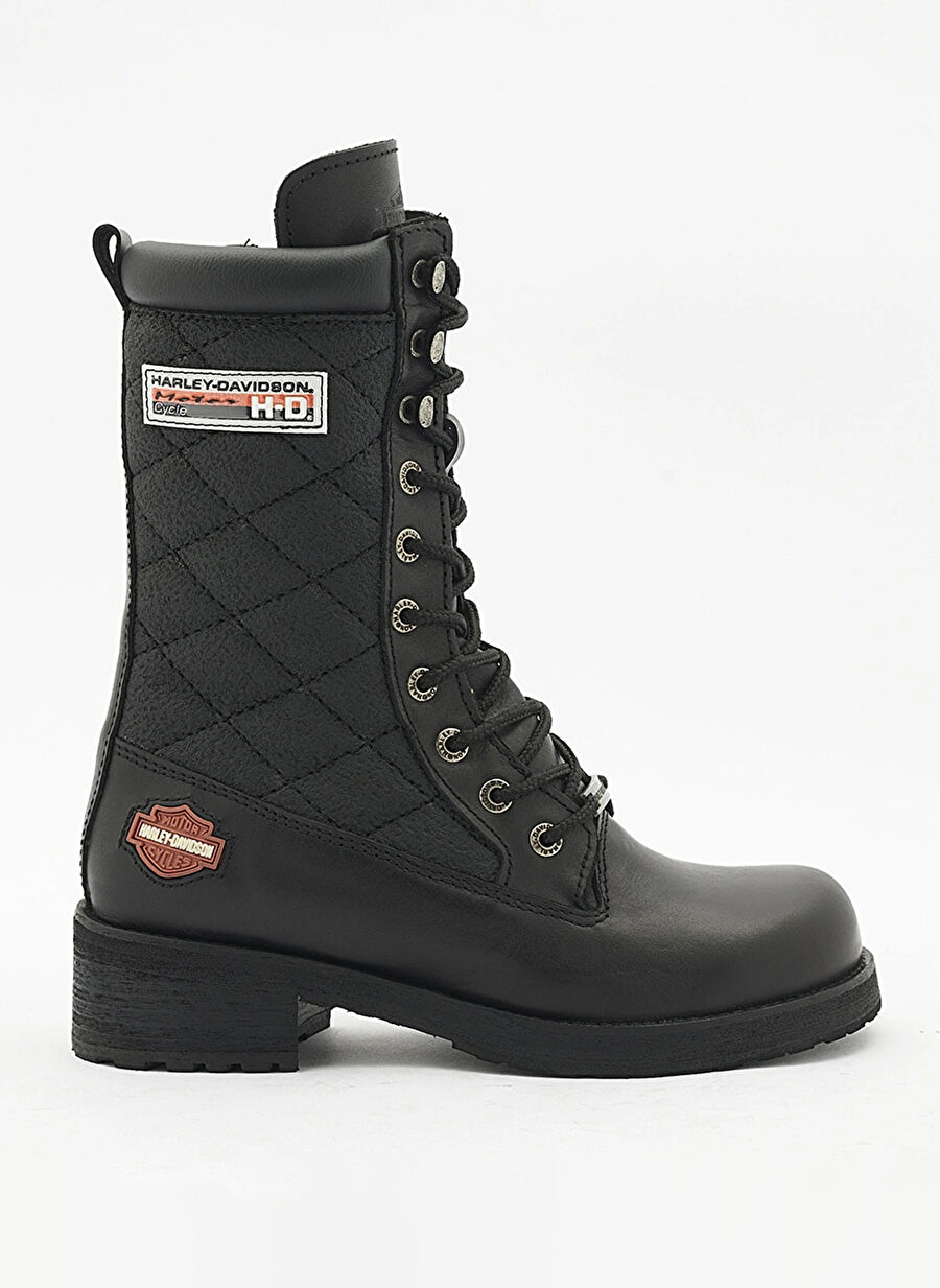 Harley Davidson Siyah Kadın Deri Çizme ROSE - 025Z0217