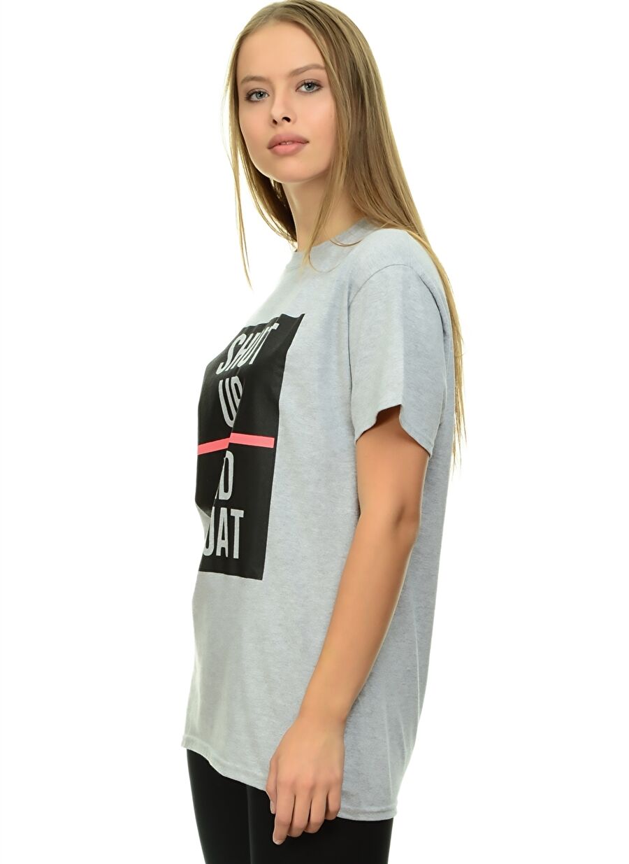 Missguided Gri T-Shirt