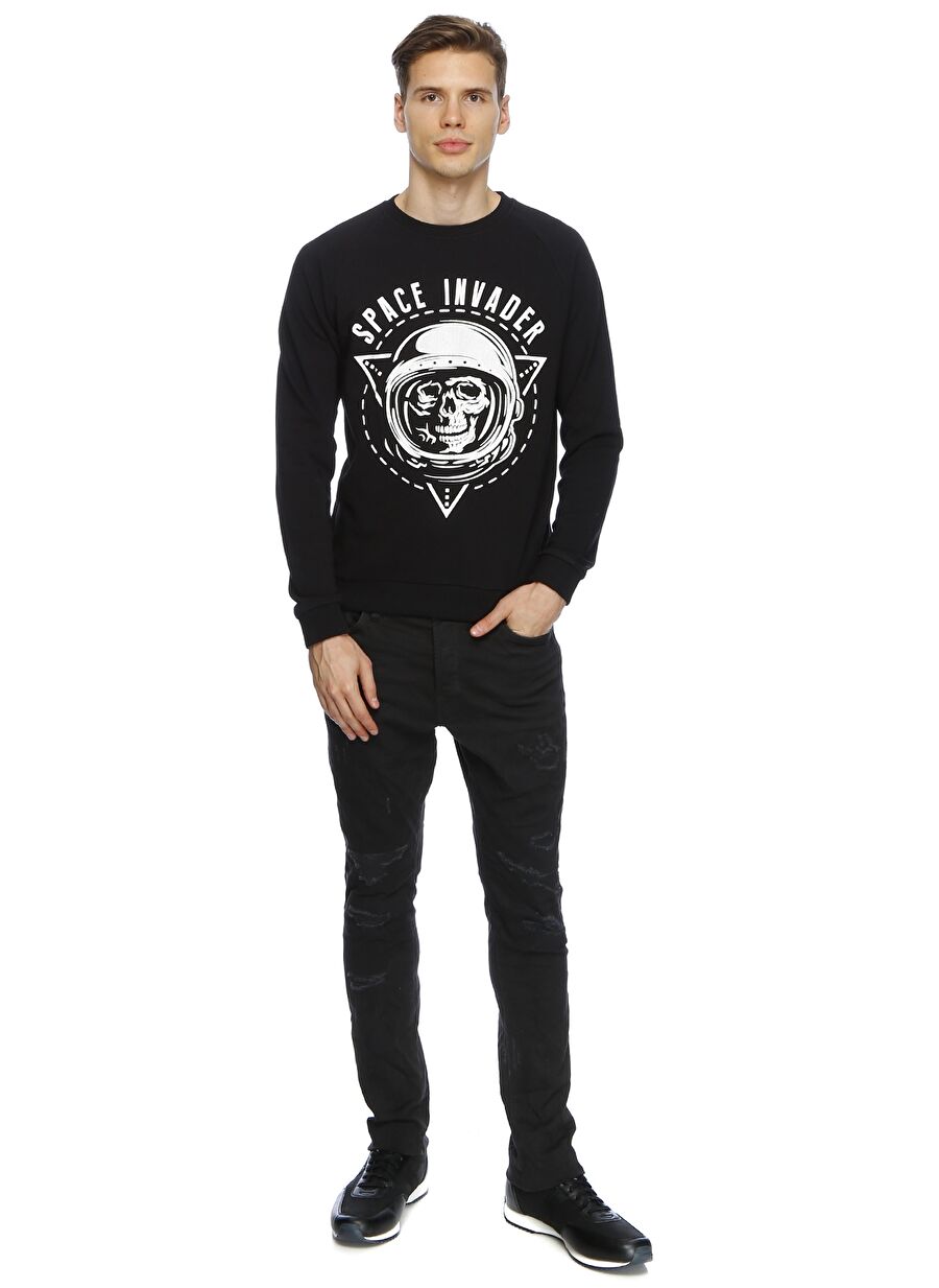 Jack & Jones Siyah Erkek Denim Pantolon 12128981