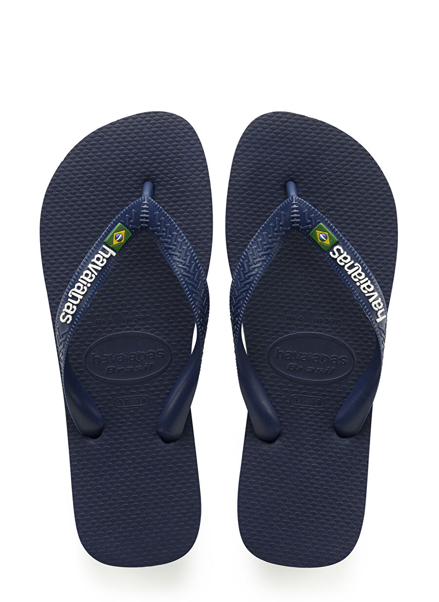 Havaianas Koyu Lacivert Erkek Terlik BRASIL LOGO