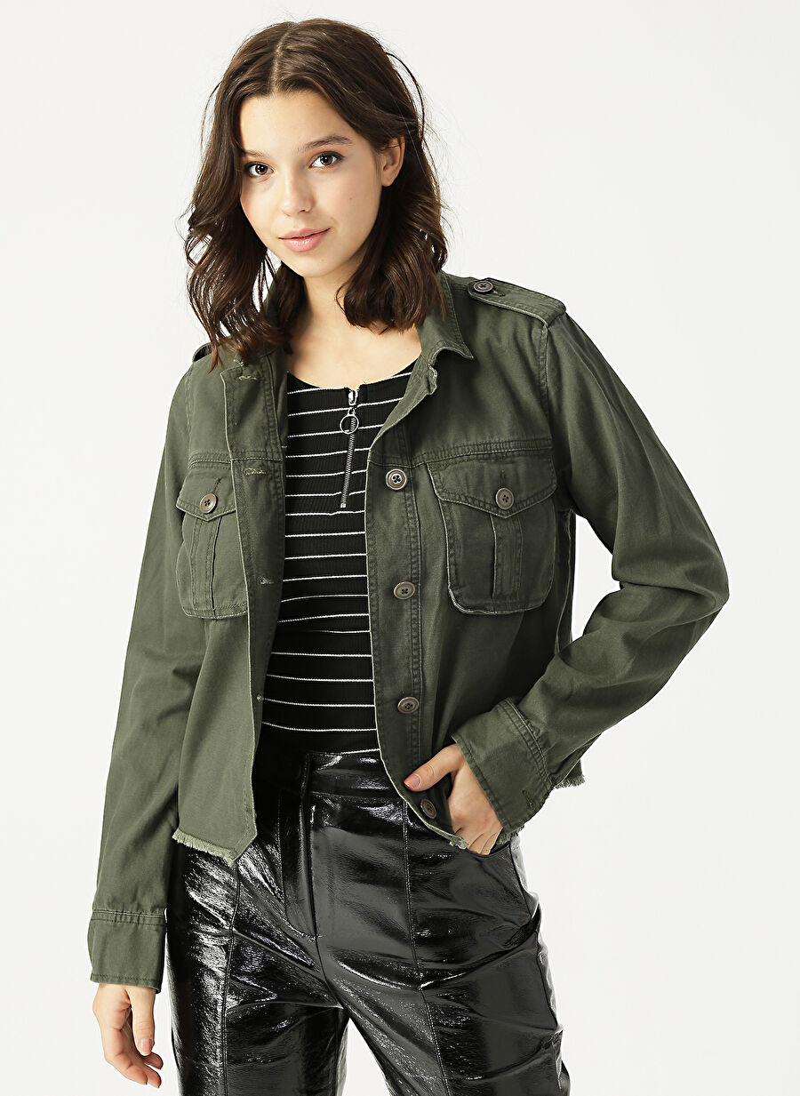 Aeropostale Kadın Yeşil Kısa Ceket