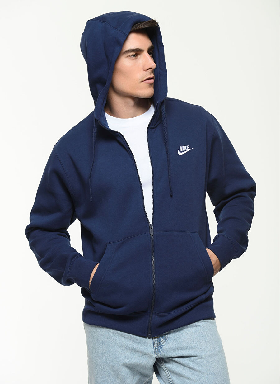 Nike Sportswear Club Fleece Lacivert Erkek Sweatshirt