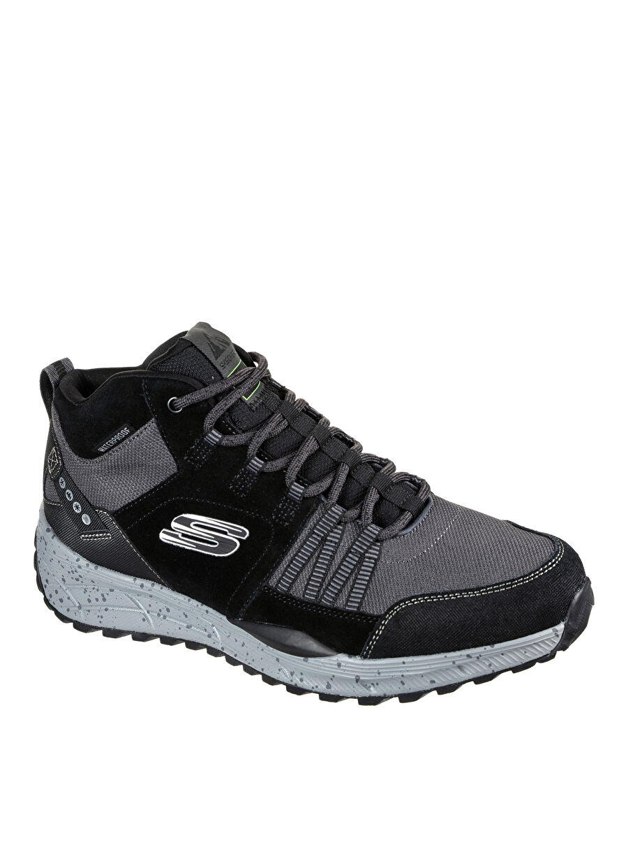 Skechers 237180 BKCC EQUALI Siyah - Gri Erkek Deri Bot