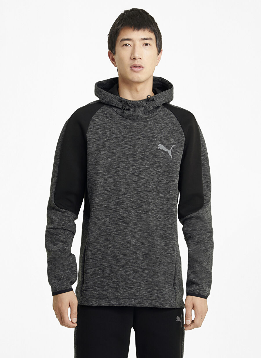 Puma 58580901 EVOSTRIPE Hoodie Siyah Sweatshirt