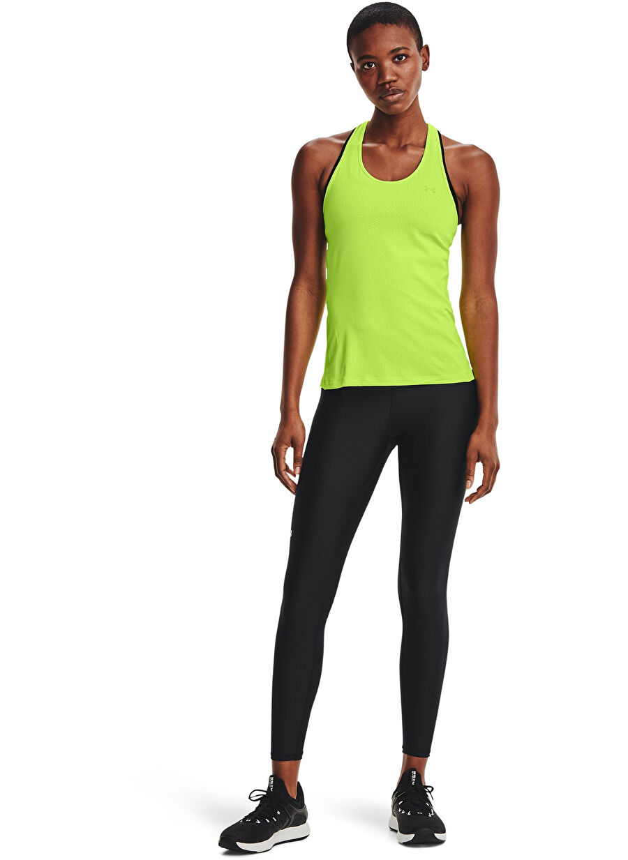 Under Armour 1365336-HG Armour HiRise Leg NS Siyah - Beyaz Dar Paça Compression  Kadın Tayt