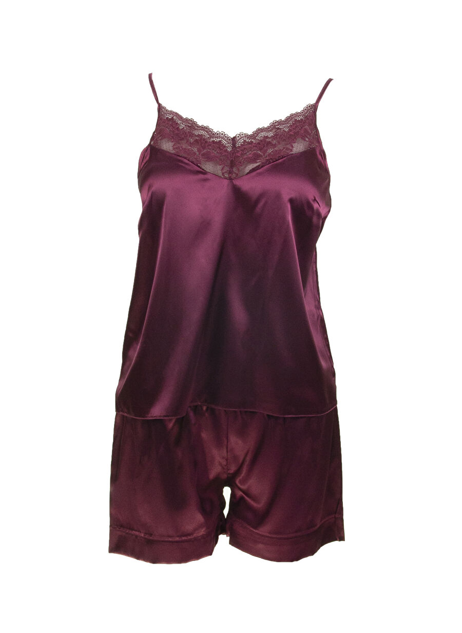 Magic Form Bordo Kadın Pijama Şort Takım 17236