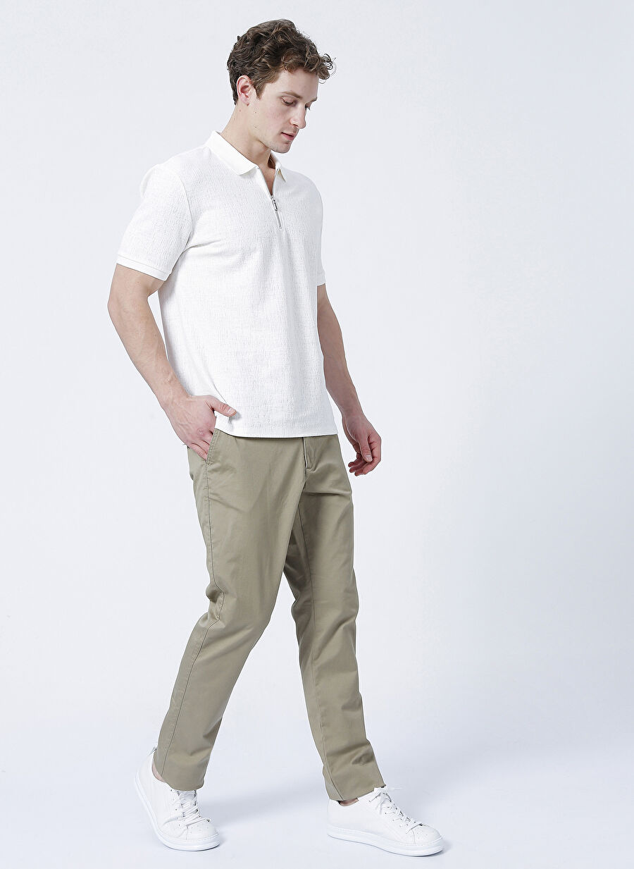 Fabrika Comfort Normal Bel Normal Paça Haki Erkek Chino Pantolon CM-P-51