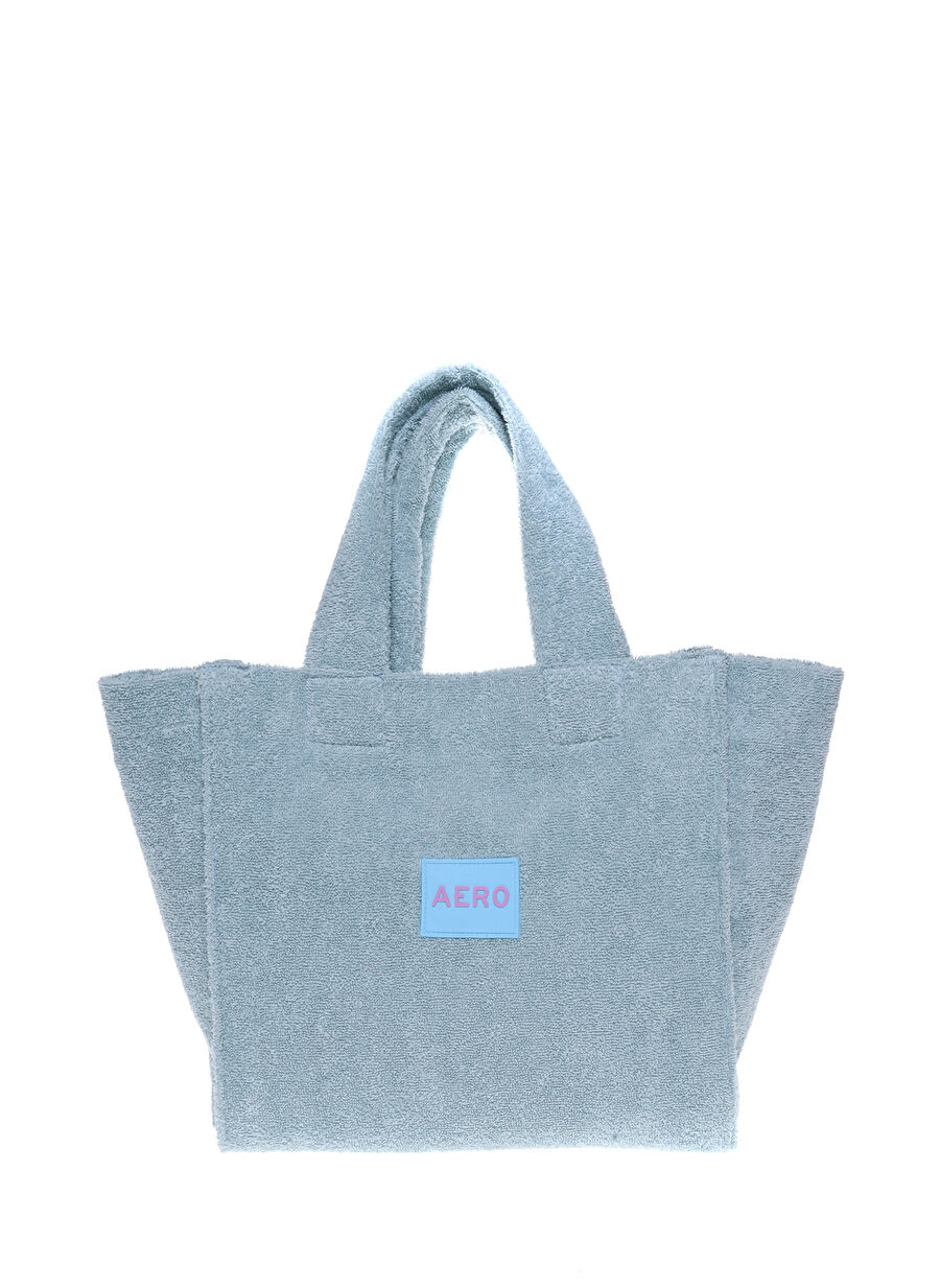 Turkuaz Kadın 58x33x16 cm Tote Çanta WOOL-ANDA