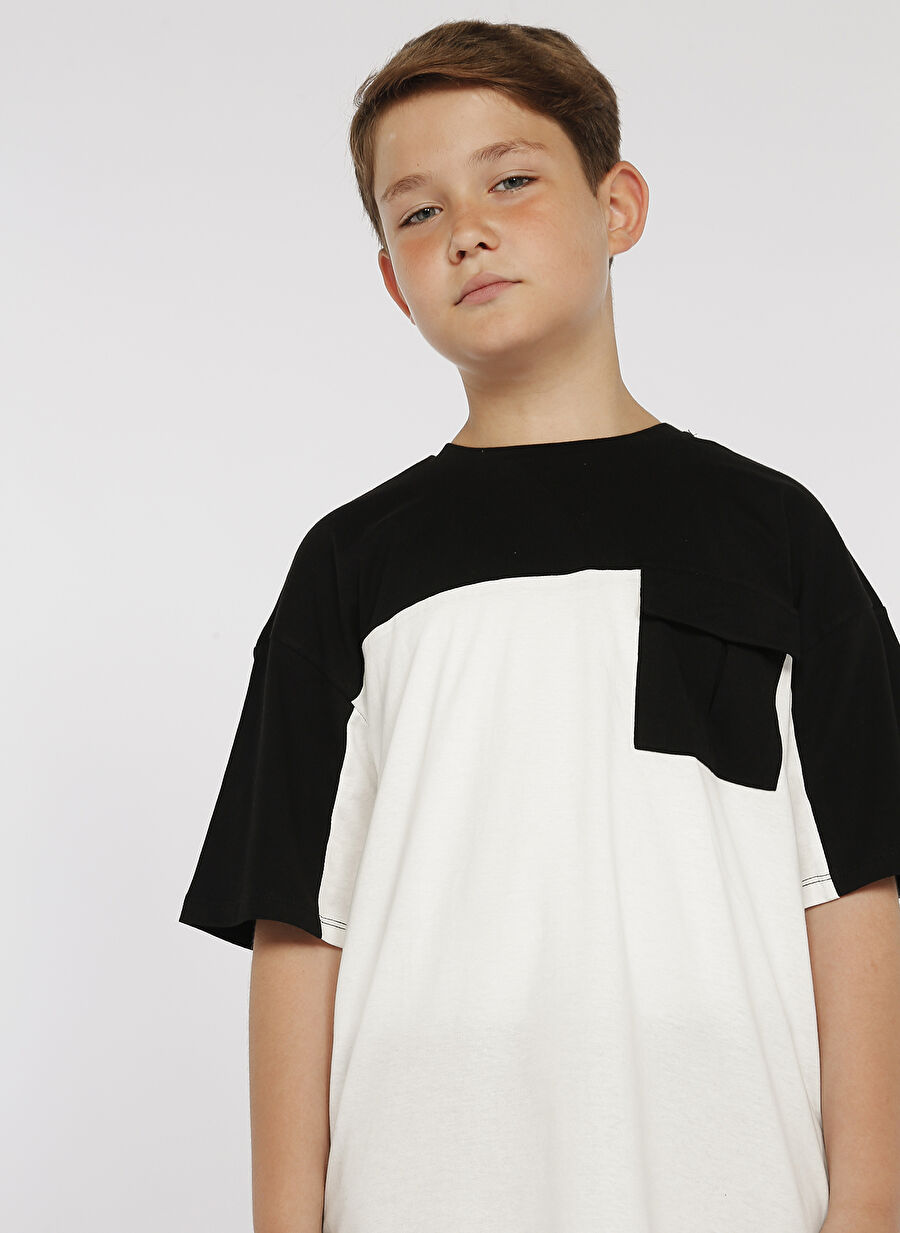 Limon Desenli Siyah Erkek Çocuk T-Shirt BLOCK BOY