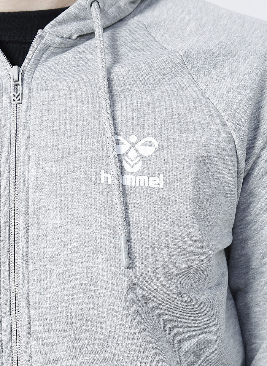 Hummel T-ISAM 2.0 HOODIE Gri Erkek Zip Ceket 921456-2006