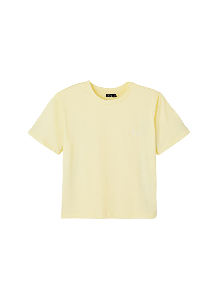 Lmtd Düz Hardal Kız Çocuk T-Shirt 13204083