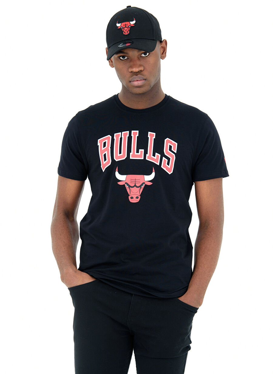 New Era TEAM LOGO TEE CHIBUL BLK Siyah Bisiklet Yaka Normal Kalıp Erkek T-Shirt