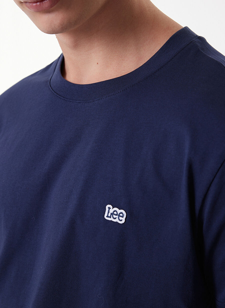 Lee Bisiklet Yaka Lacivert Erkek T-Shirt L60ufq35_ T-Shirt