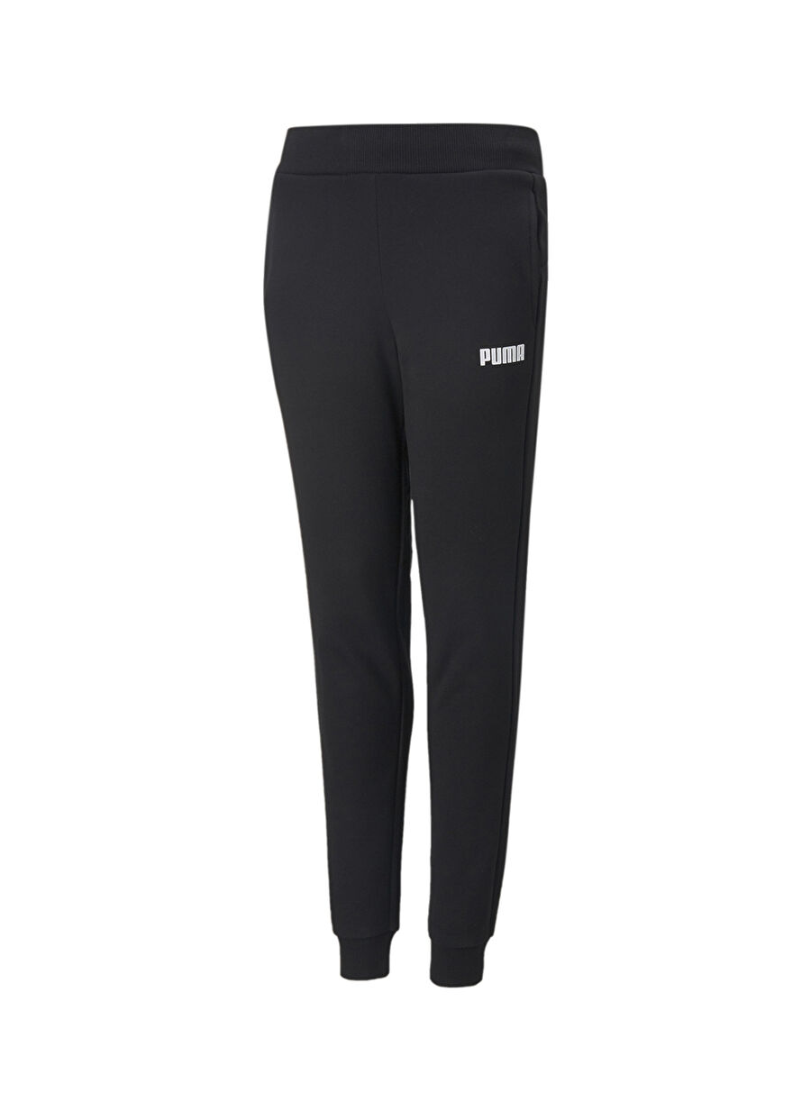 Puma Siyah Kız Çocuk Lastikli Uzun Düz Eşofman Altı 84759201 Girls ESS Sweat Pants FL c