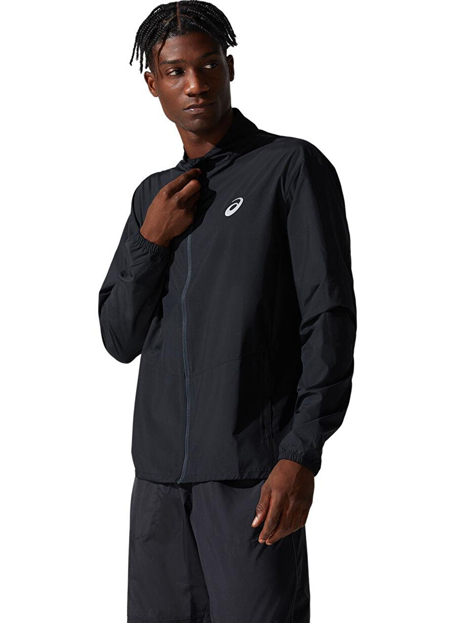 Asics 2011C344-001 CORE JACKET Beyaz Erkek Dik Yaka  Normal Kalıp  Zip Ceket