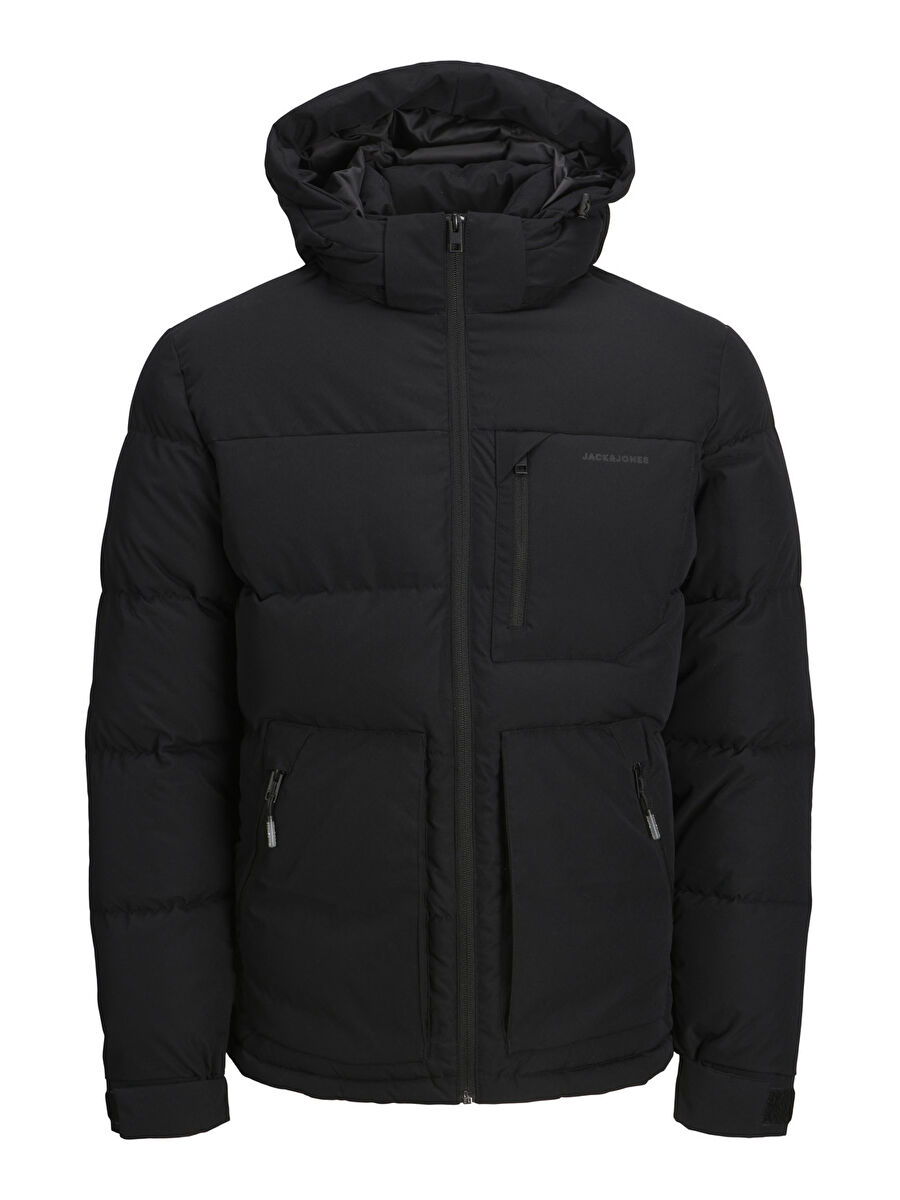 Jack & Jones Siyah Erkek Kapüşonlu   Mont 12214648_JCOOTTO PUFFER SN