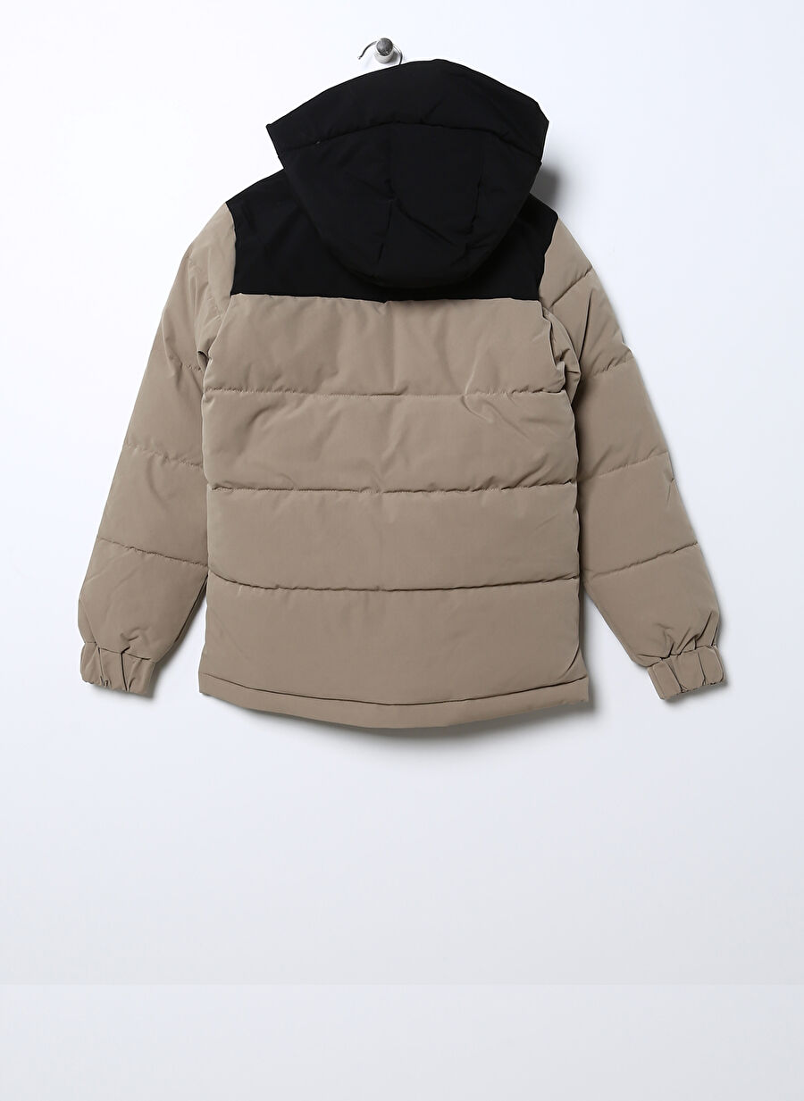 Jack & Jones Krem Erkek Çocuk Fermuarlı Uzun Kollu Düz Mont JCOOTTO PUFFER JNR