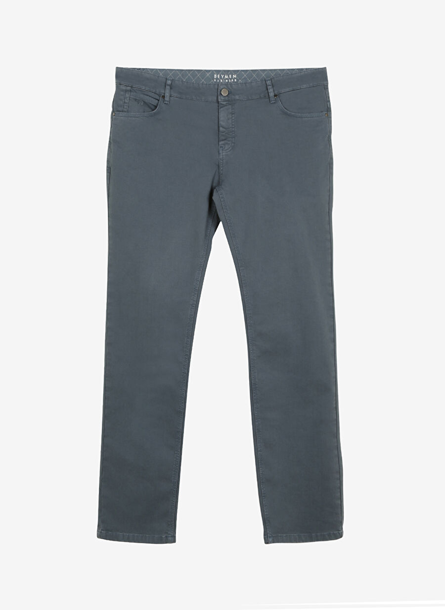 Dar Paça Slim Fit İndigo Erkek Pantolon 4B1600000101