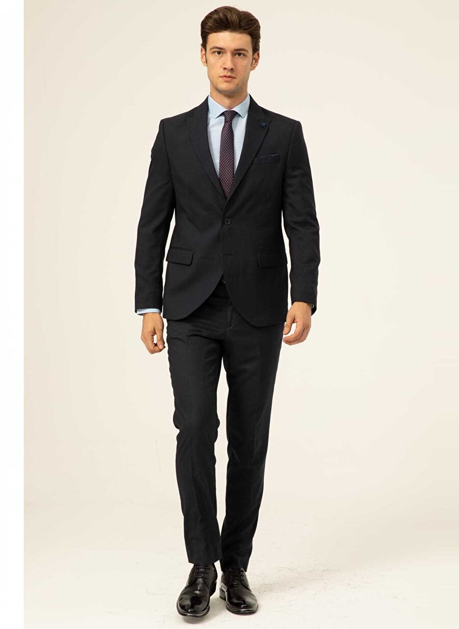 Slim Fit Lacivert Erkek Takım Elbise TK1000600241